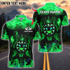 BlueJose Darts  Funny Dartboard King Flame Crown Design Customized Name, Team Name 3D Shirt (4 Colors)