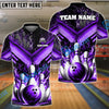 BlueJose Bowling And Pins Flame From Hell Multicolor Customized Name 3D Shirt (4 Colors)