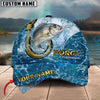 BlueJose Fishing Ocean Blue Personalized Cap (13 Breeds)