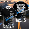 BlueJose Darts Black Stylist Pro Personalized Name Shirt