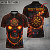 BlueJose Darts Fire Skull Personalized Name Shirt