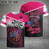 BlueJose Darts Triple Is Fun Personalized Name 3D Shirt