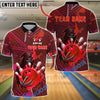 BlueJose Bowling And Pins Grim Reaper Skull Customized Name, Team Name 3D Shirt (4 Colors)