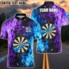 BlueJose Darts Two Sides Flame  Personalized Name, Team Name Shirt (4 Colors)