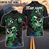 BlueJose Darts Aztec Skull Warrior Multicolor Options Personalized Name Shirt (6 Colors)
