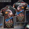 BlueJose USA Pride Eagle Darts Personalized Name, Team Name Shirt