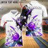 BlueJose Bowling And Pins White Chaos Customized Name 3D Shirt (4 Colors)