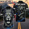 BlueJose Darts Lion of the Board Dark Multicolor Options Personalized Name Shirt (4 Colors)