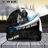 BlueJose Billiards Ball 8 Hooded Skull Personalized Name Cap (4 Colors)