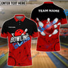 BlueJose Bowling And Pins Sport Customized Name 3D Shirt ( 6 Colors)