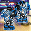 BlueJose Bowling And Pins Boom Angry Ball vs Screaming Pins Design Customized Name, Team Name 3D Shirt (4 Colors)