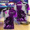 BlueJose Bowling And Pins Flame Wolf Dark Scratch Customized Name, Team Name 3D Shirt (4 Colors)