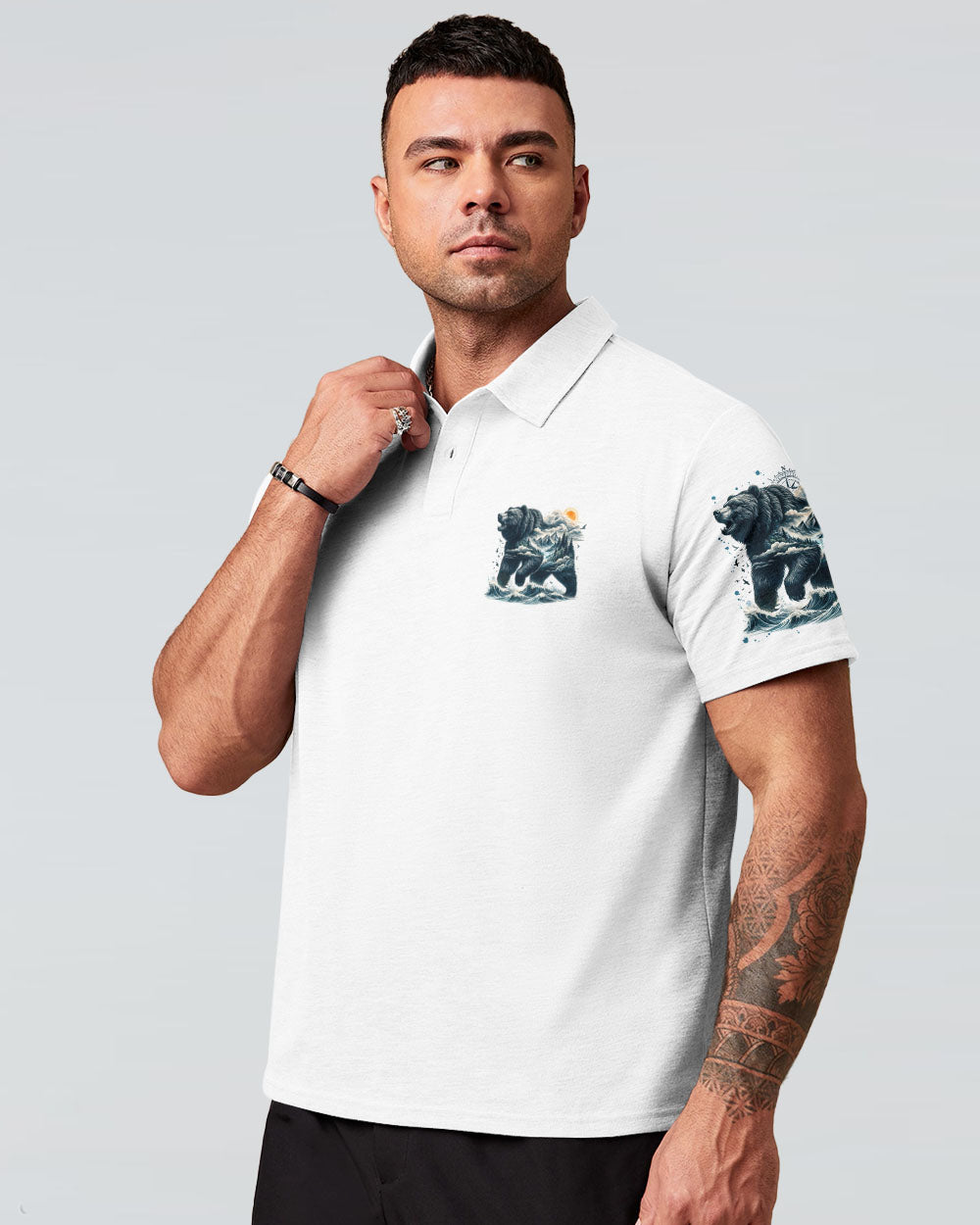 NOT ALL WHO WANDER ARE LOST BEAR COMPASS ALL OVER PRINT - TLNZ1312242