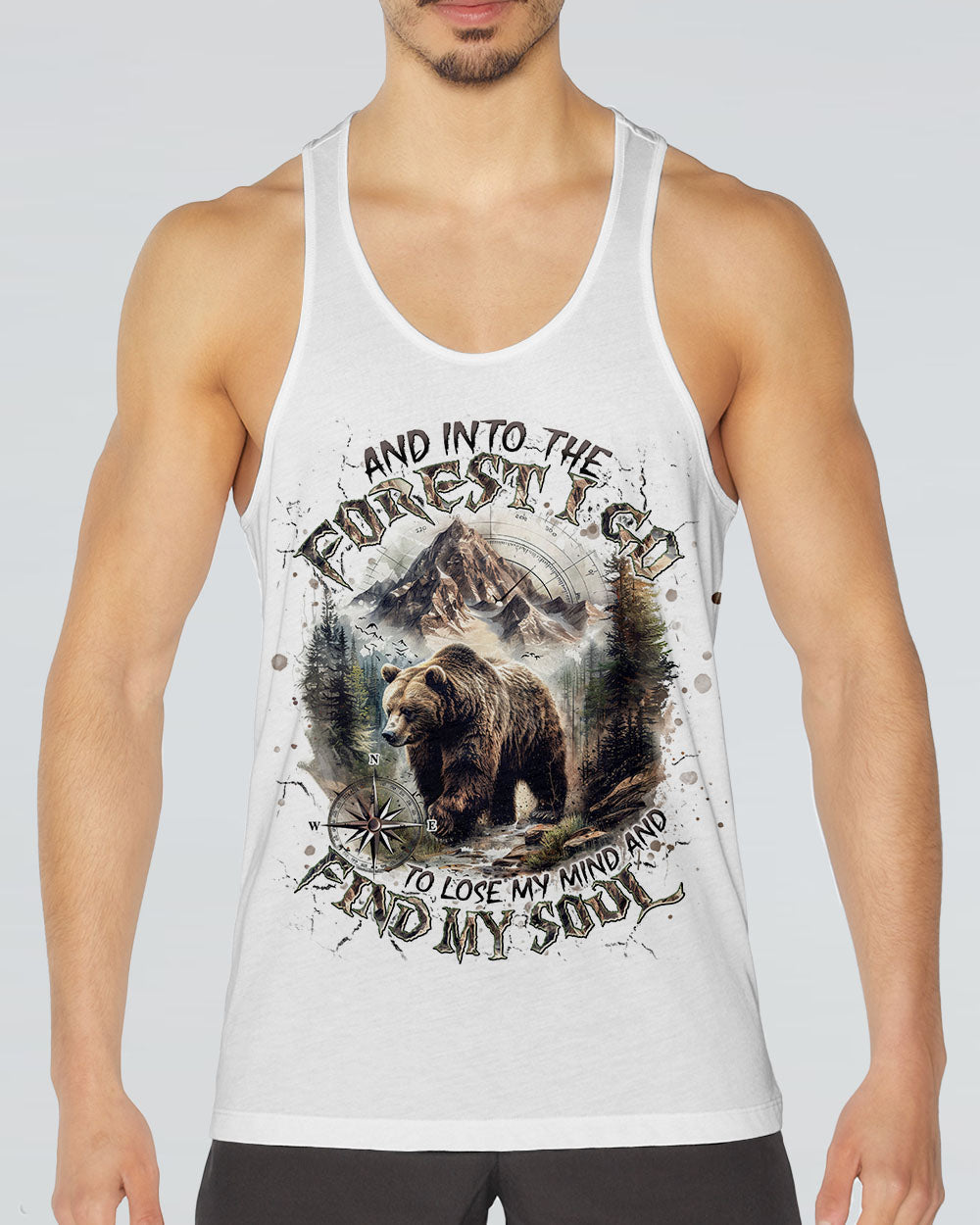 AND INTO THE FOREST I GO BEAR ALL OVER PRINT  - TLNT1803251