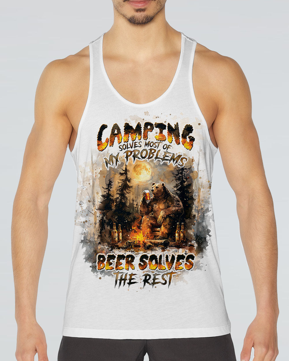 BEER SOLVES THE REST BEAR ALL OVER PRINT - TLTW2708243