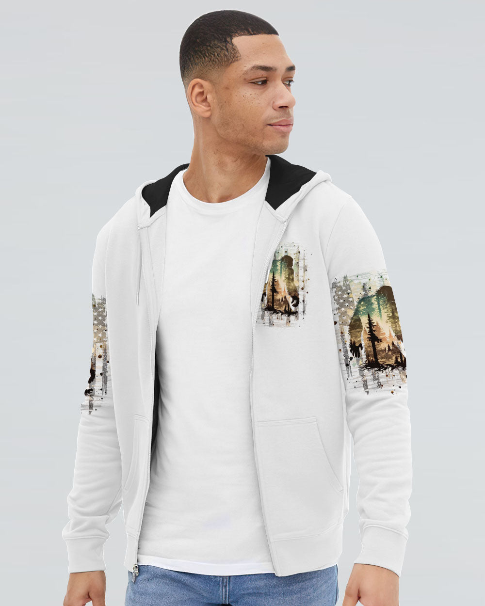 BORN TO EXPLORE DESTINED TO BE WILD BIGFOOT ALL OVER PRINT - TLPQ1309243