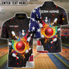 BlueJose Bowling And Pins Colorful Paint Flag Personalized Name Team Name 3D Shirt