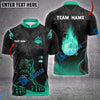 BlueJose Bowling And Pins Black Panther Ball Flame Multicolor Customized Name Shirt (4 Colors)