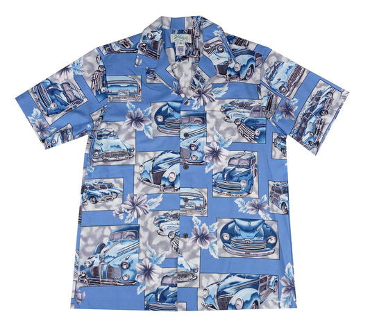 Bluejose Vintage Woodie Men's Hawaiian Shirt