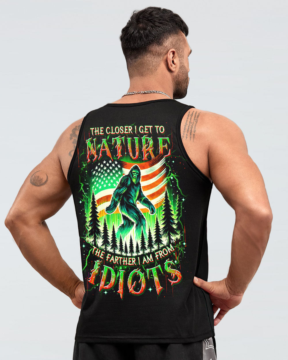 THE CLOSER I GET TO NATURE BIGFOOT  ALL OVER PRINT  - TLDU1211243