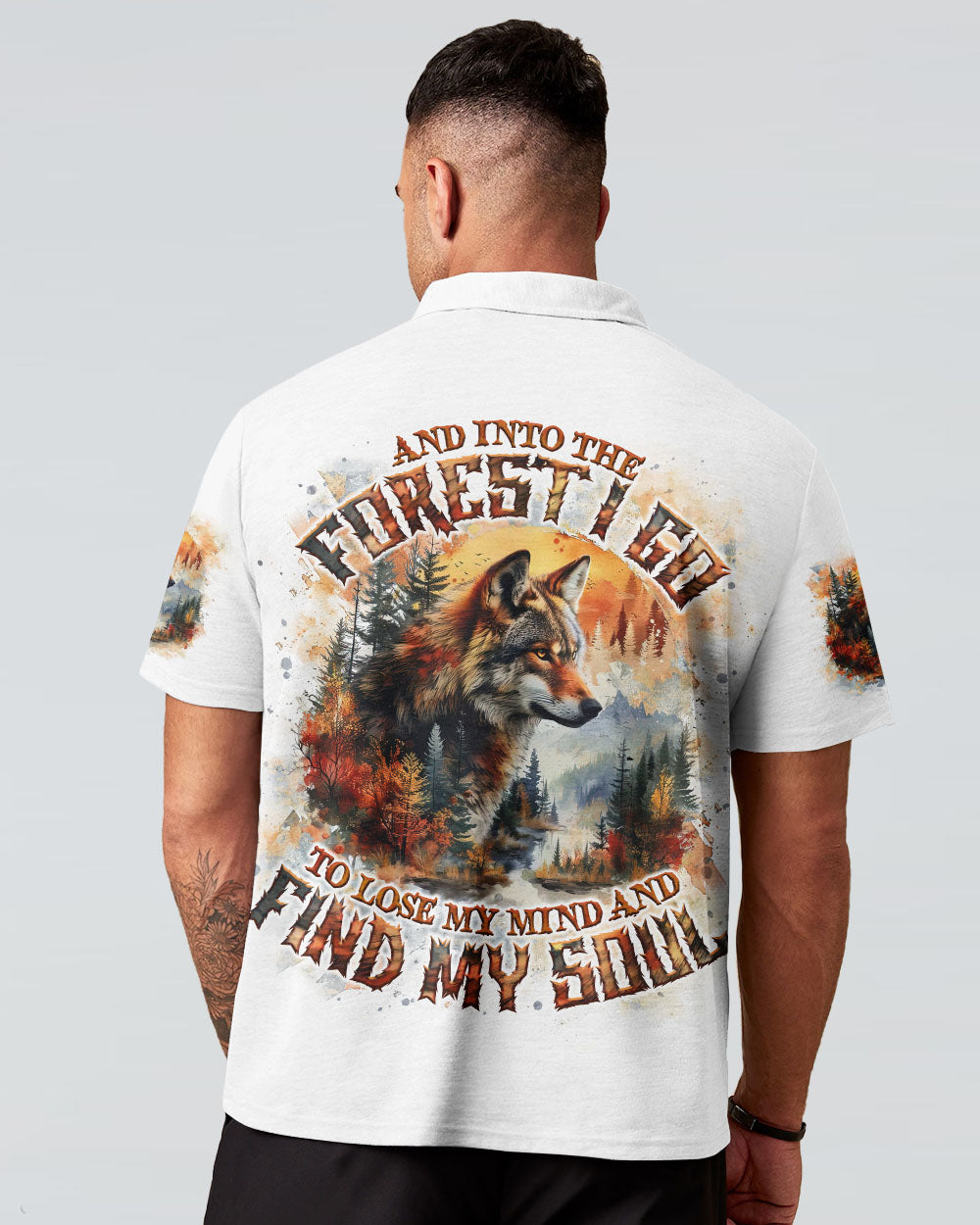 AND INTO THE FOREST I GO WOLF ALL OVER PRINT - TLNO0303252