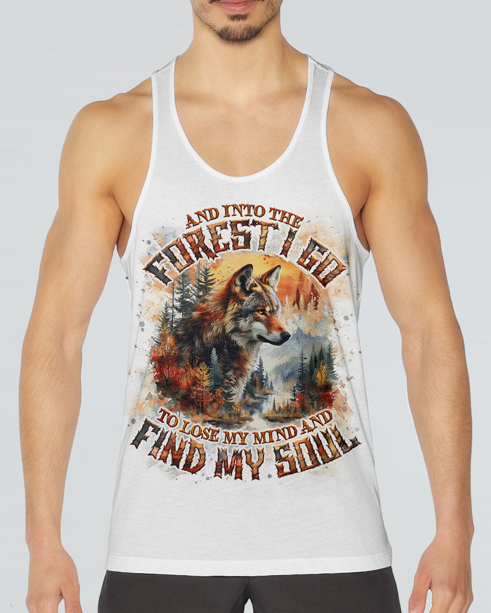 AND INTO THE FOREST I GO WOLF ALL OVER PRINT - TLNO0303252