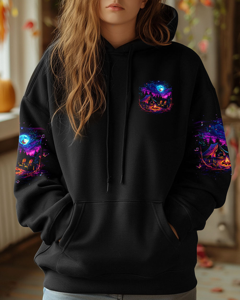 NO CITY LIGHTS JUST CAMPFIRE NIGHTS ALL OVER PRINT - TLNO0710242