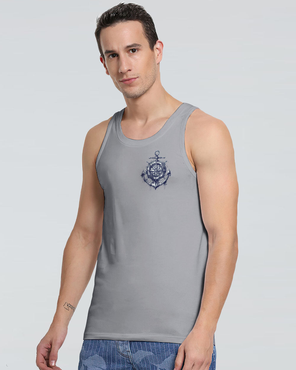 NOT ALL WHO WANDER ARE LOST COMPASS ANCHOR ALL OVER PRINT - TLNO0803251