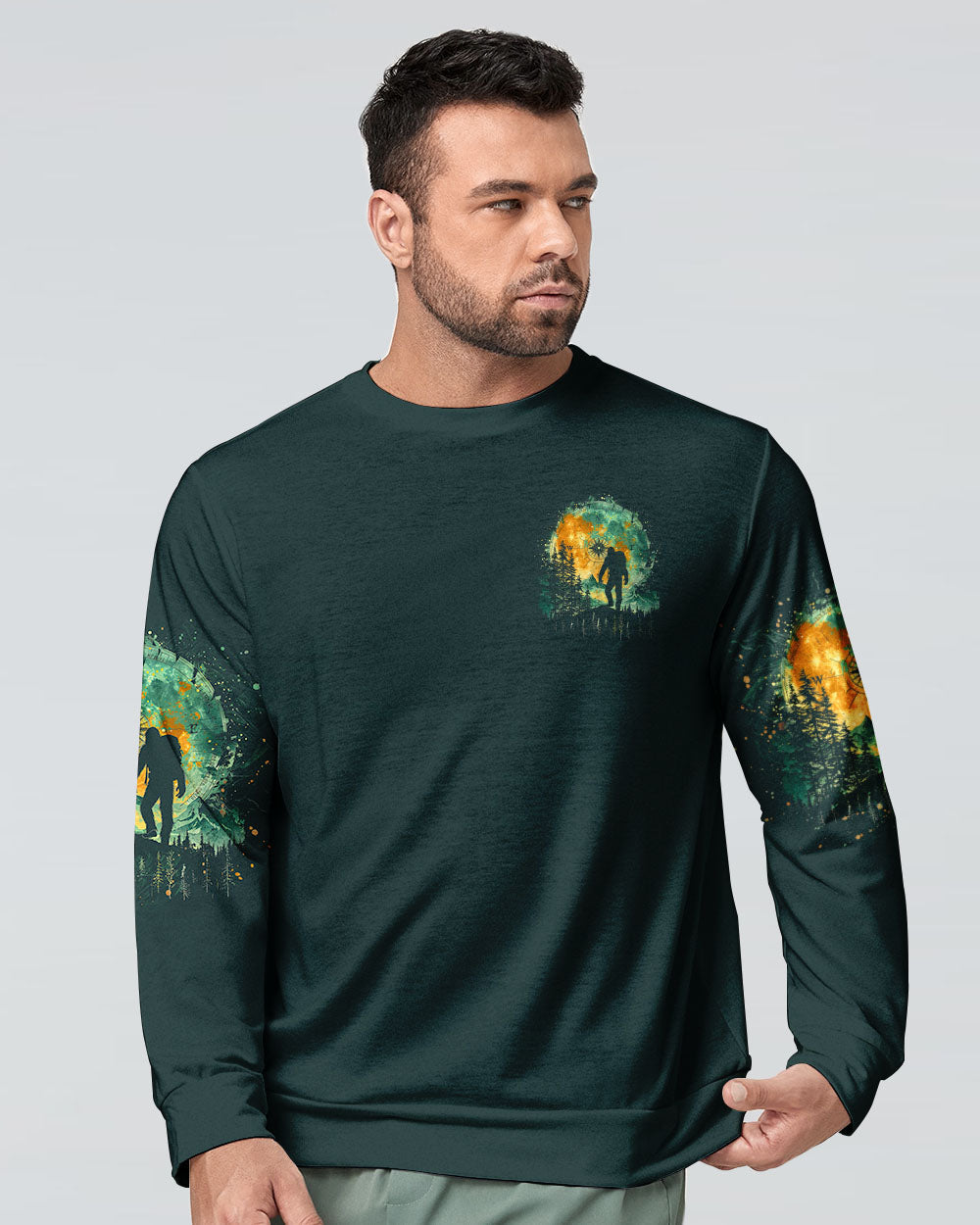 AND INTO THE FOREST I GO BIGFOOT ALL OVER PRINT - TLNO1002251