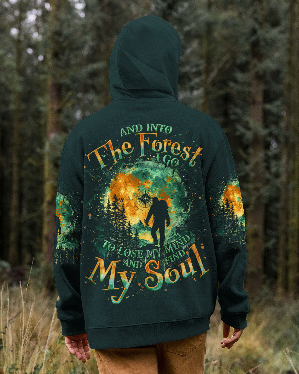 AND INTO THE FOREST I GO BIGFOOT ALL OVER PRINT - TLNO1002251