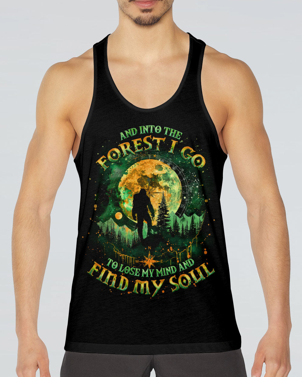 AND INTO THE FOREST I GO BIGFOOT ALL OVER PRINT - TLNO1212243