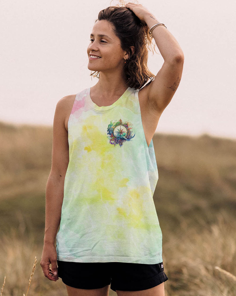 SMELL THE SEA FEEL THE BREEZE COMPASS ALL OVER PRINT - TLNO1409243