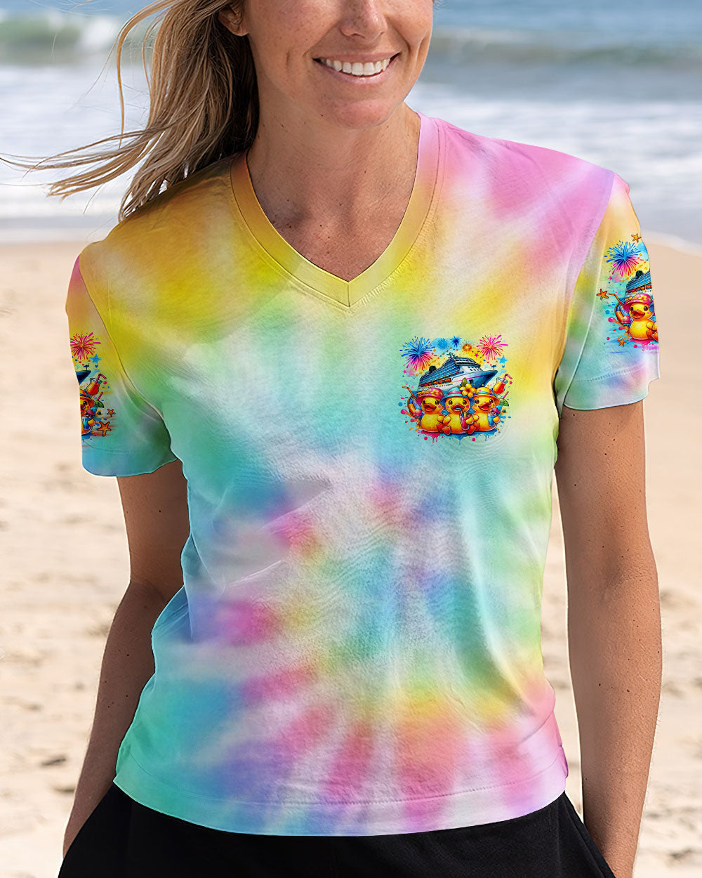 OH SHIP IT'S A BESTIES TRIP CRUISE DUCK ALL OVER PRINT - TLNO1706253
