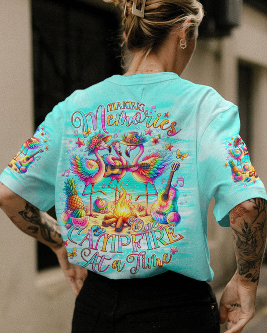 MAKING MEMORIES ONE CAMPFIRE AT A TIME FLAMINGO ALL OVER PRINT - TLNO2006243