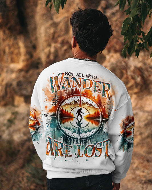  NOT ALL WHO WANDER ARE LOST BIGFOOT COMPASS ALL OVER PRINT - TLNO2012243