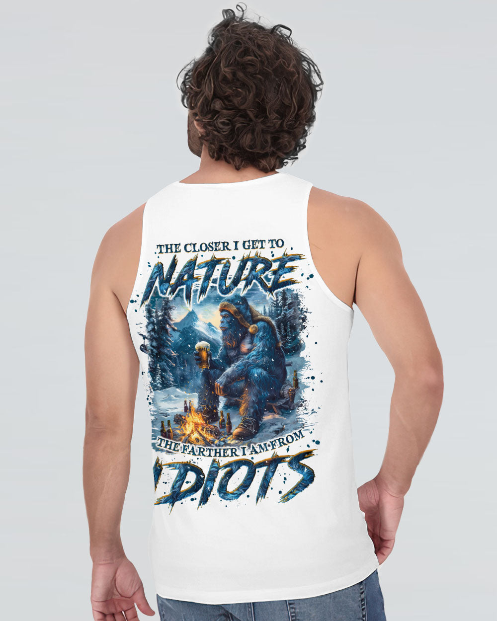 THE CLOSER I GET TO NATURE BIGFOOT ALL OVER PRINT - TLNO2210241