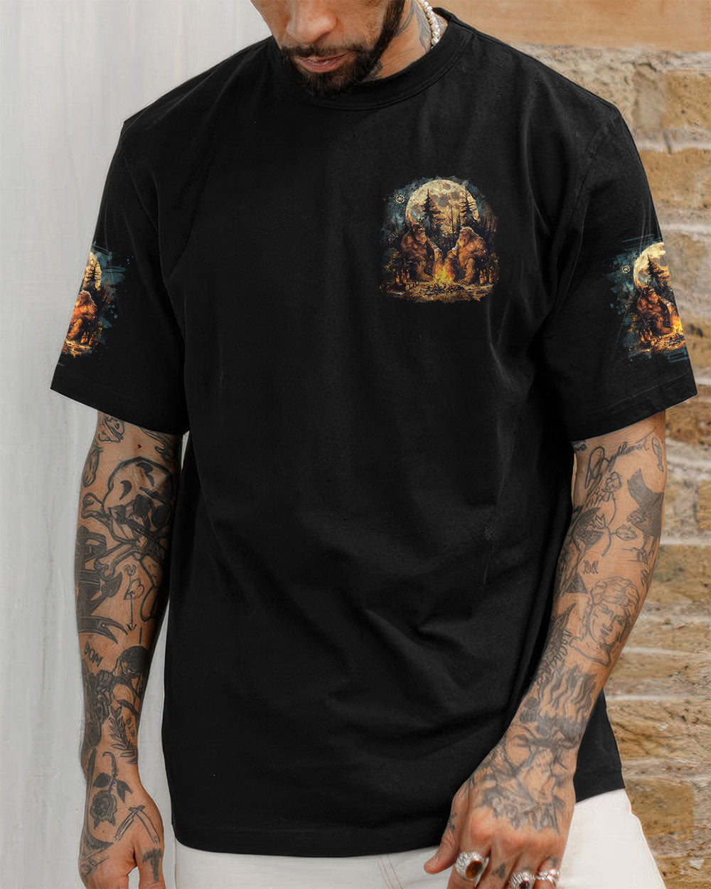 HELLO DARKNESS MY OLD FRIEND BIGFOOT ALL OVER PRINT - TLNO2410251