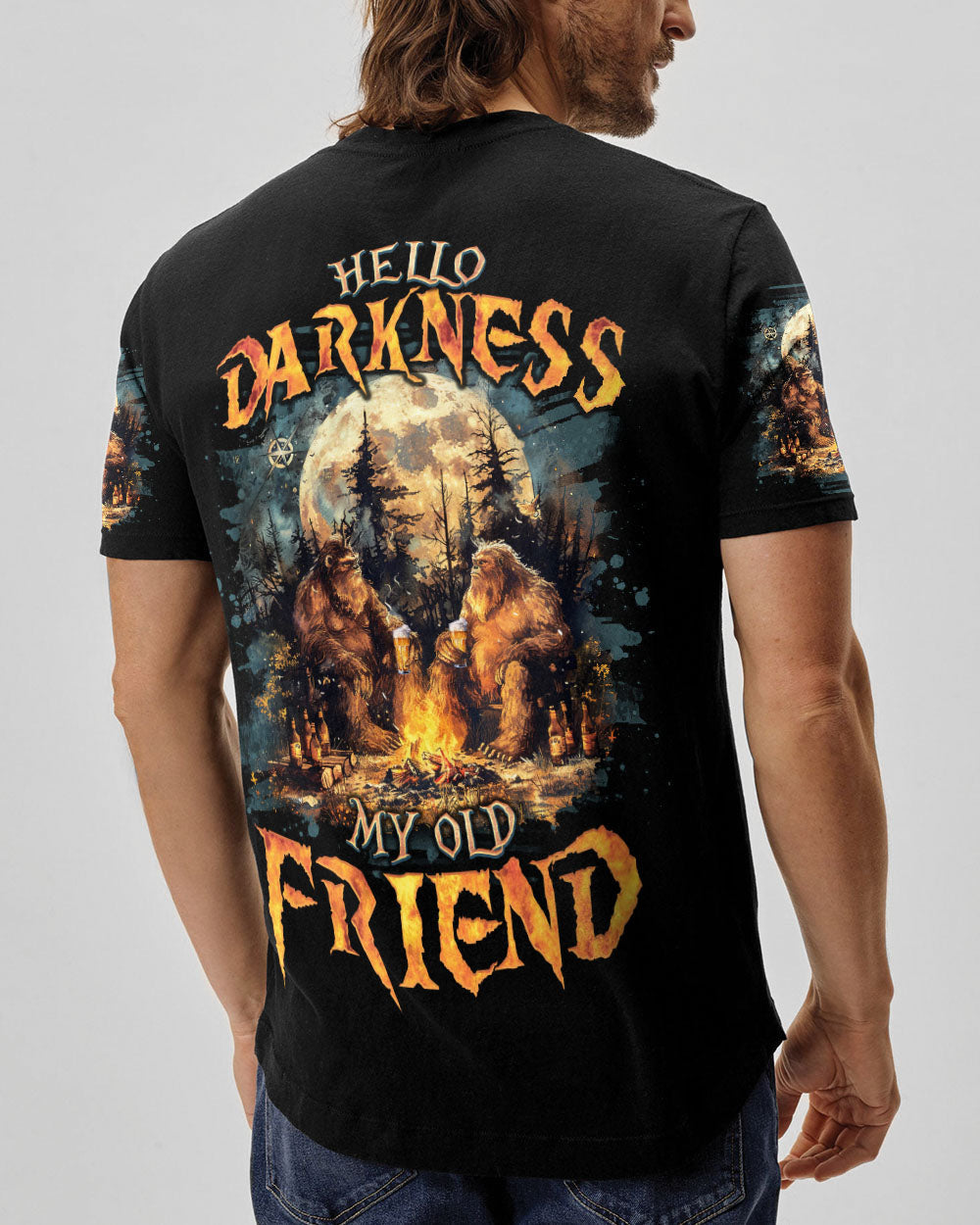 HELLO DARKNESS MY OLD FRIEND BIGFOOT ALL OVER PRINT - TLNO2410251