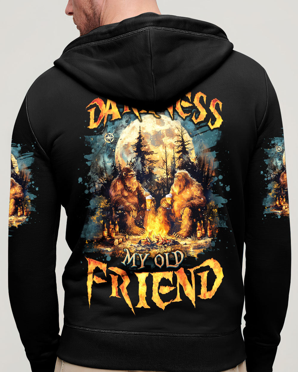 HELLO DARKNESS MY OLD FRIEND BIGFOOT ALL OVER PRINT - TLNO2410251