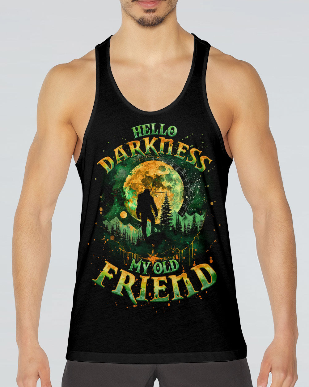 HELLO DARKNESS MY OLD FRIEND BIGFOOT ALL OVER PRINT - TLNO2910252