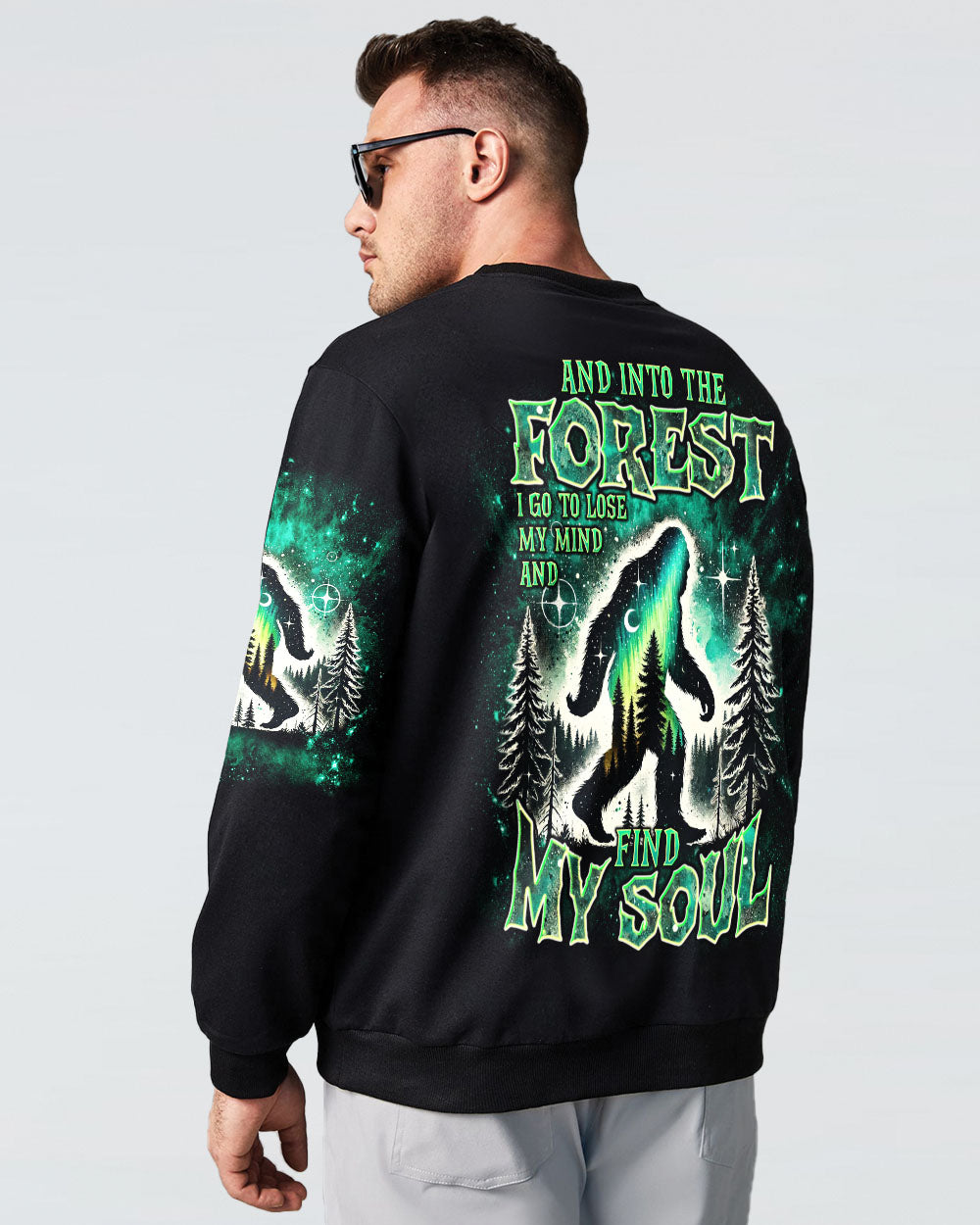 AND INTO THE FOREST I GO BIGFOOT ALL OVER PRINT - TLNT0211241