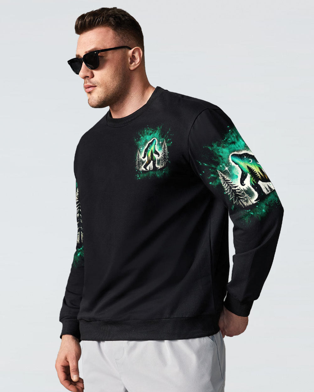 AND INTO THE FOREST I GO BIGFOOT ALL OVER PRINT - TLNT0211241