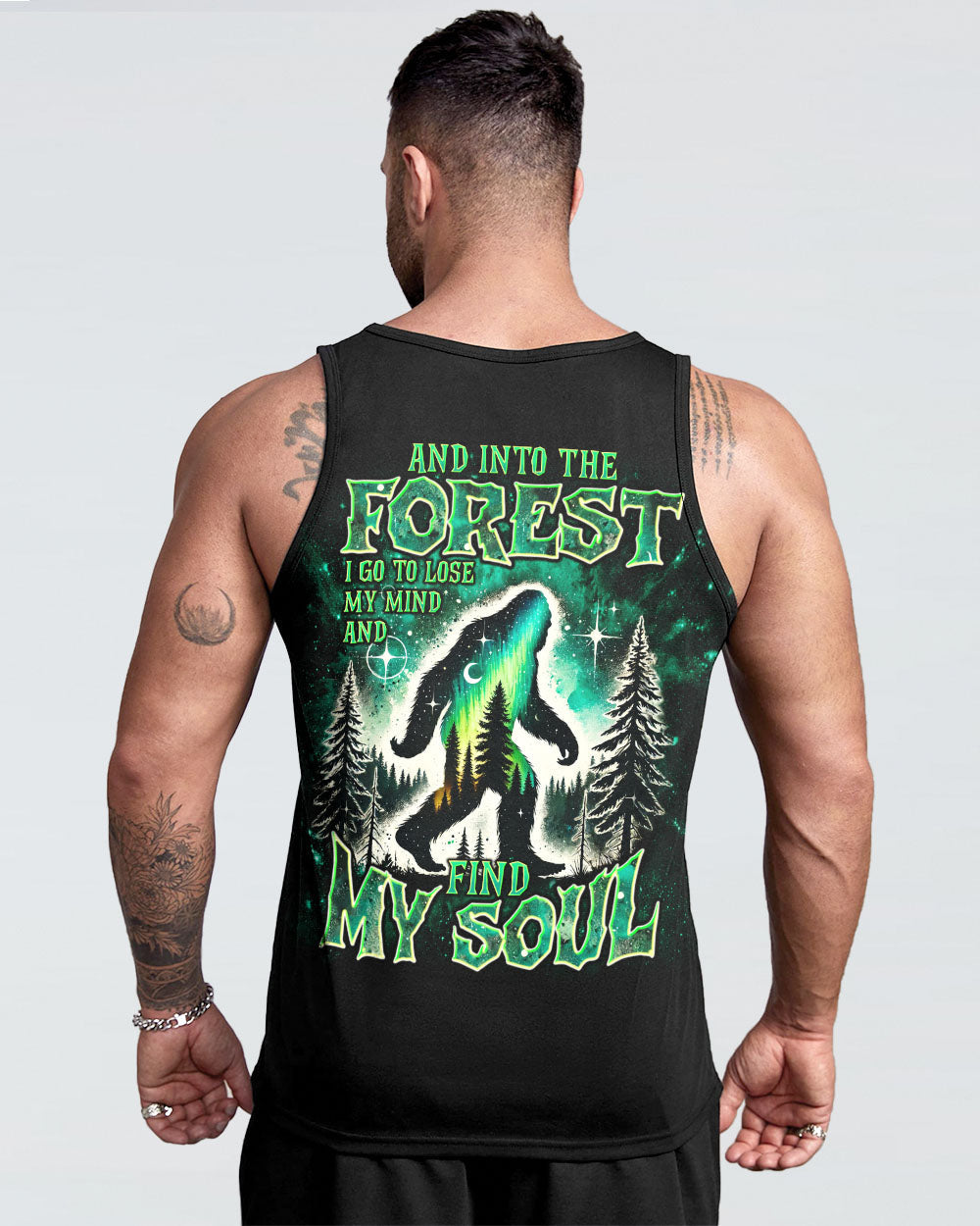 AND INTO THE FOREST I GO BIGFOOT ALL OVER PRINT - TLNT0211241