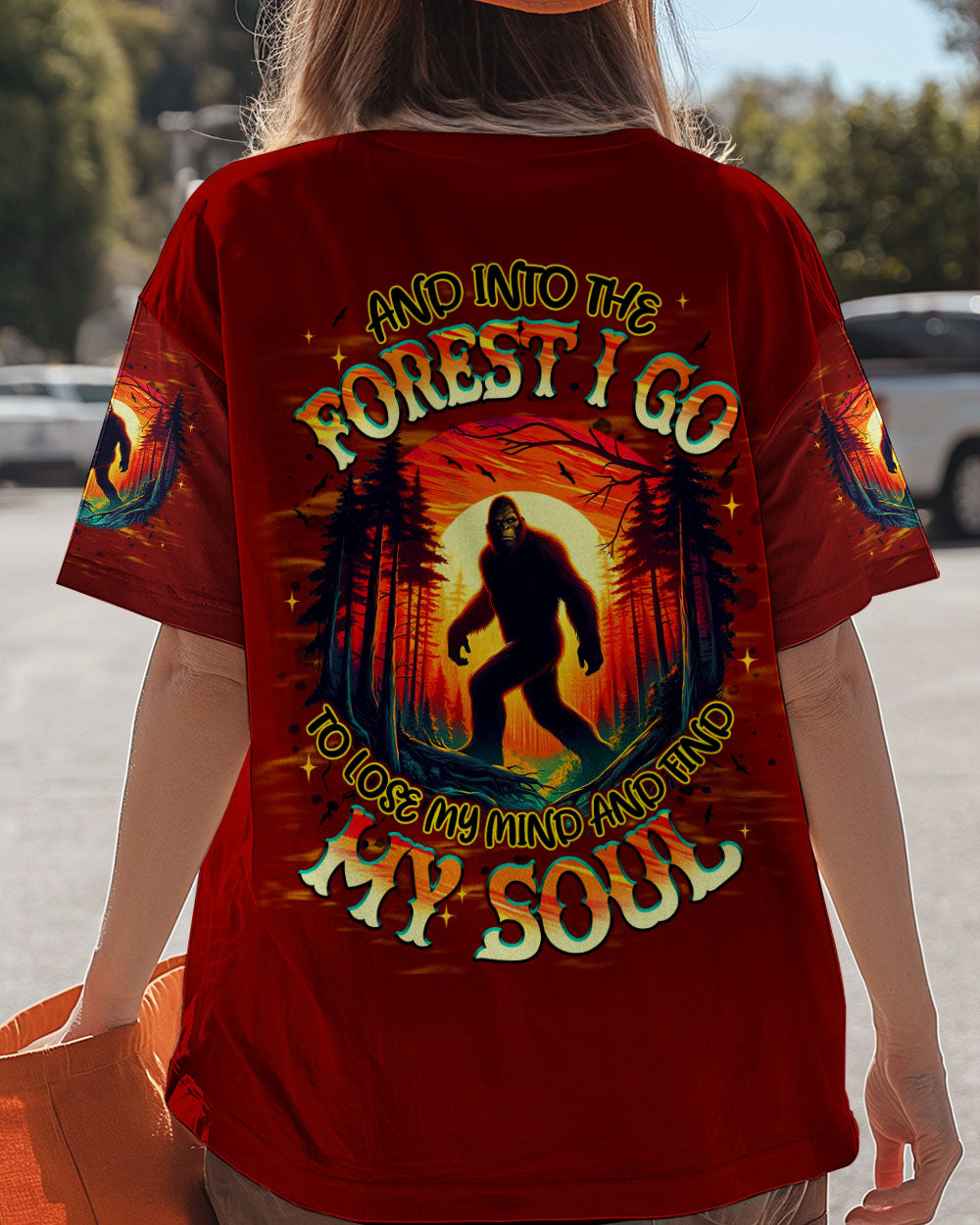 AND INTO THE FOREST I GO BIGFOOT ALL OVER PRINT - TLNT0311251