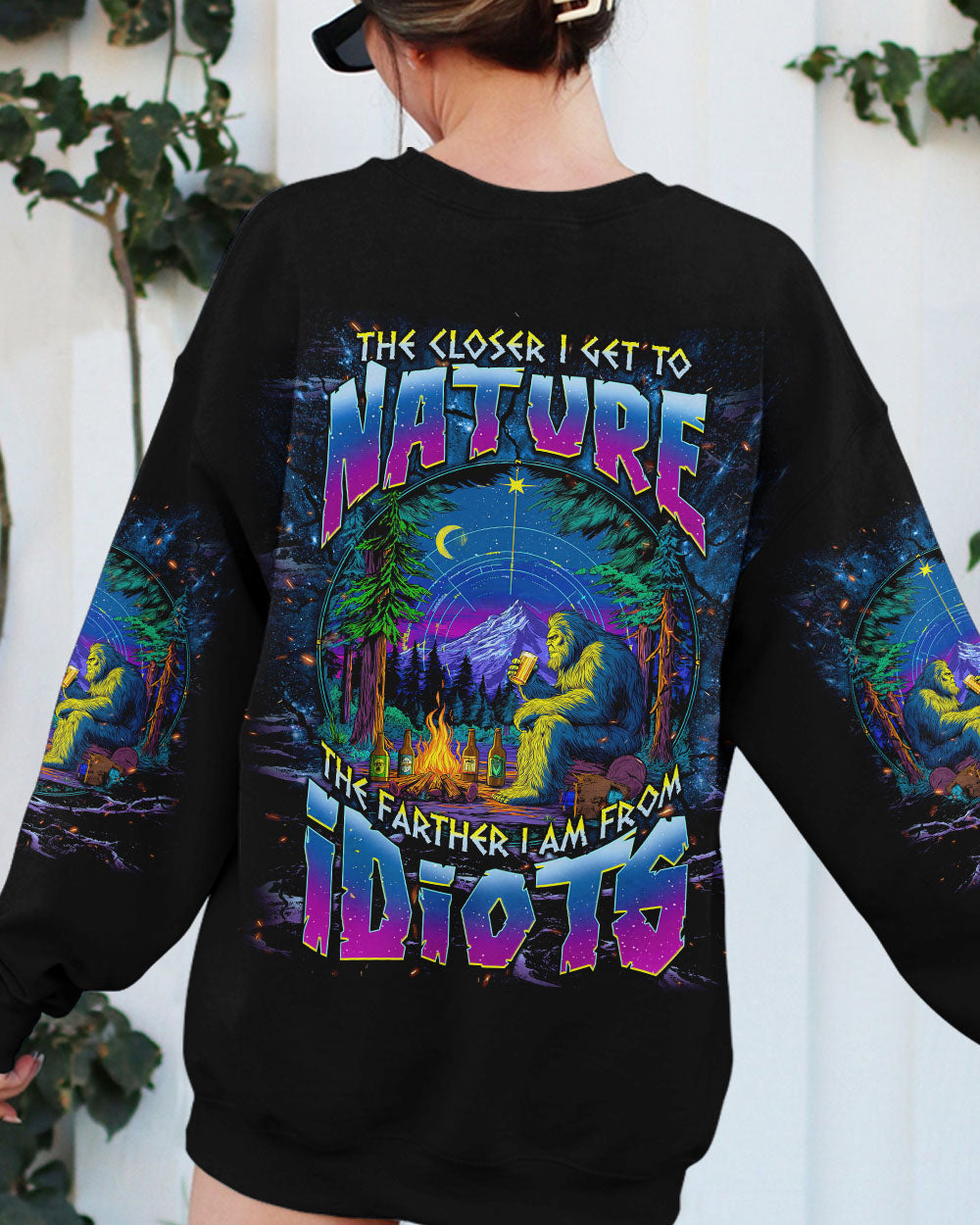 THE CLOSER I GET TO NATURE BIGFOOT ALL OVER PRINT - TLNT0409251