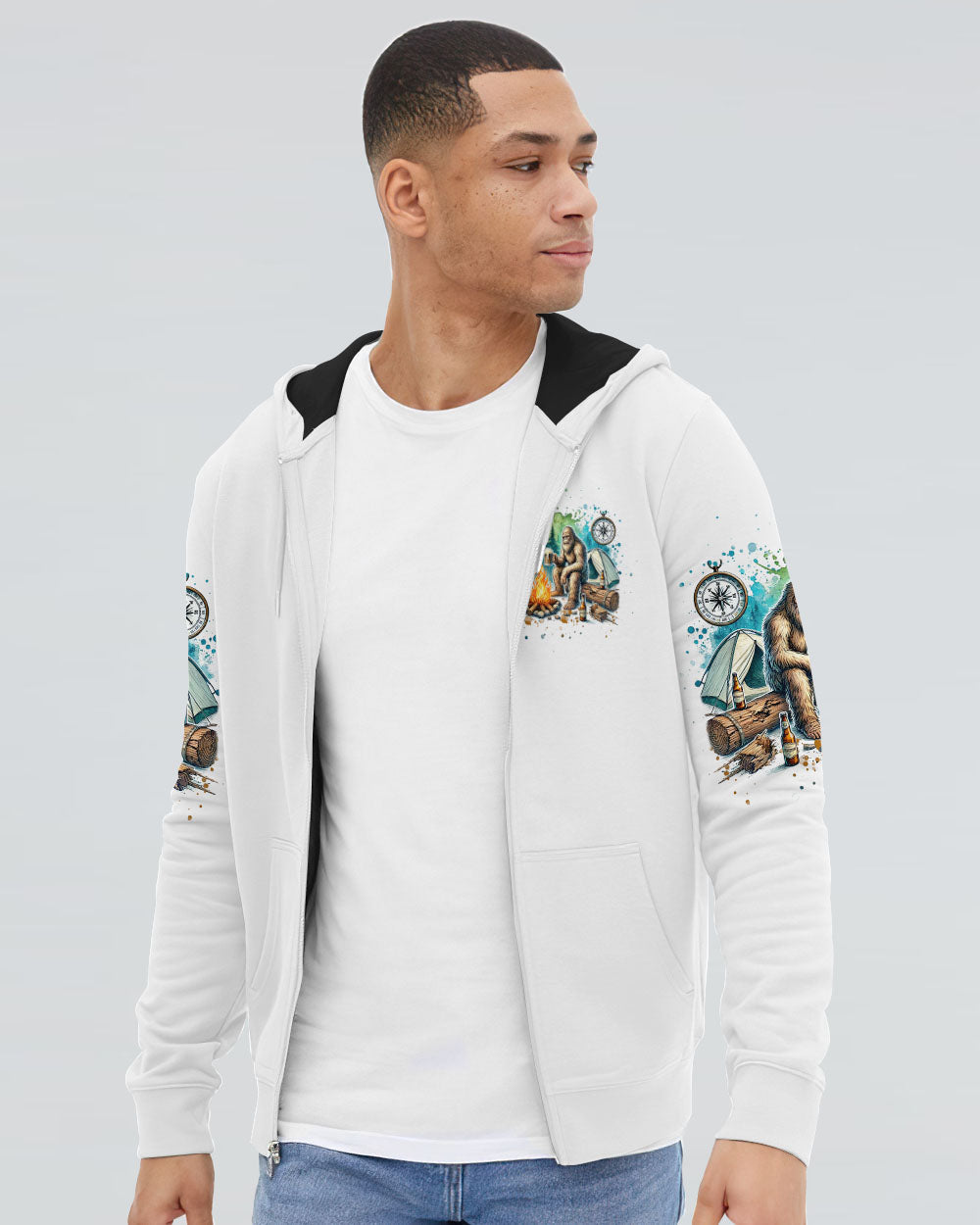 THE CLOSER I GET TO NATURE BIGFOOT ALL OVER PRINT - TLNT0508241