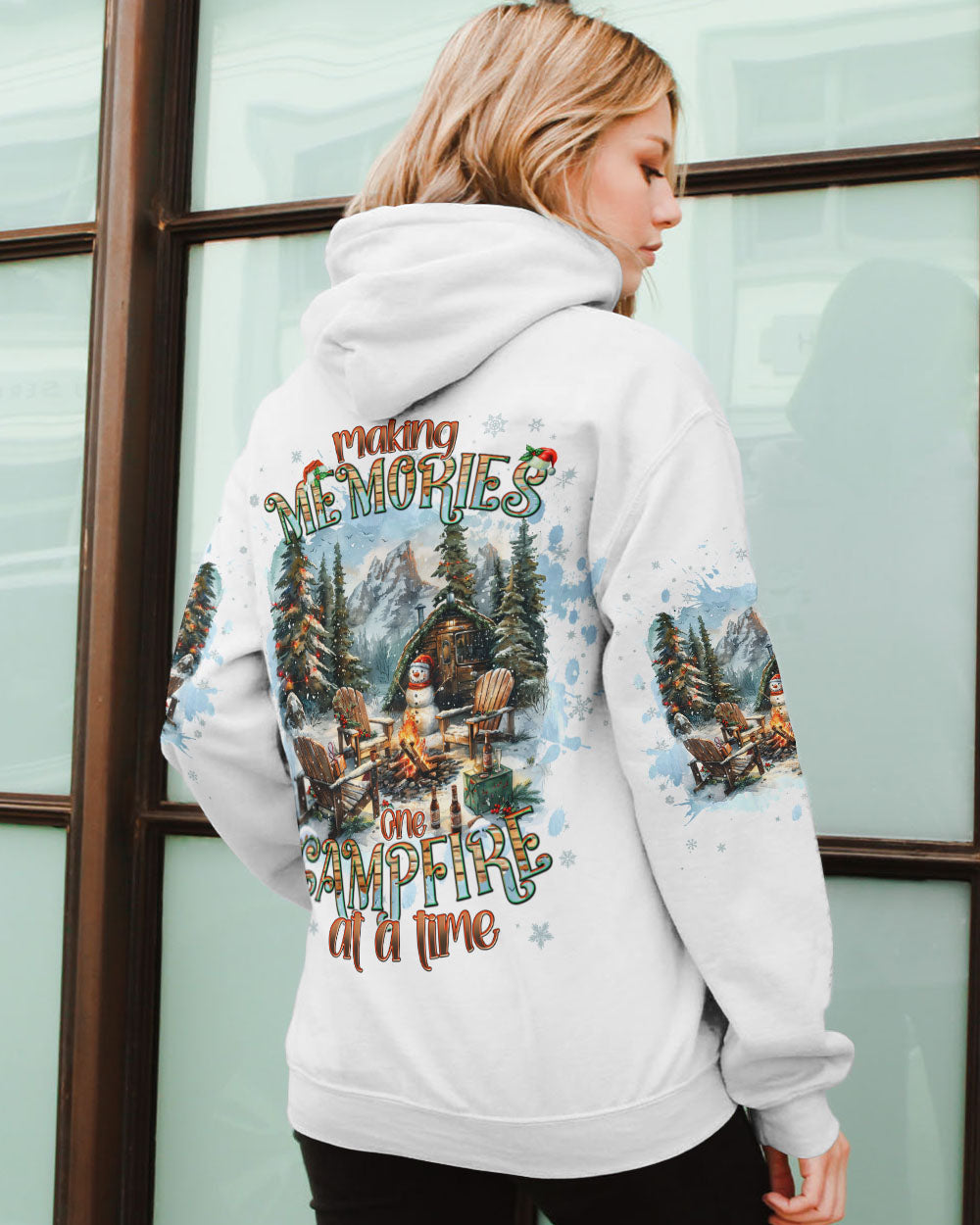 MAKING MEMORIES ONE CAMPFIRE AT A TIME  CHRISTMAS ALL OVER PRINT - TLNT0510241