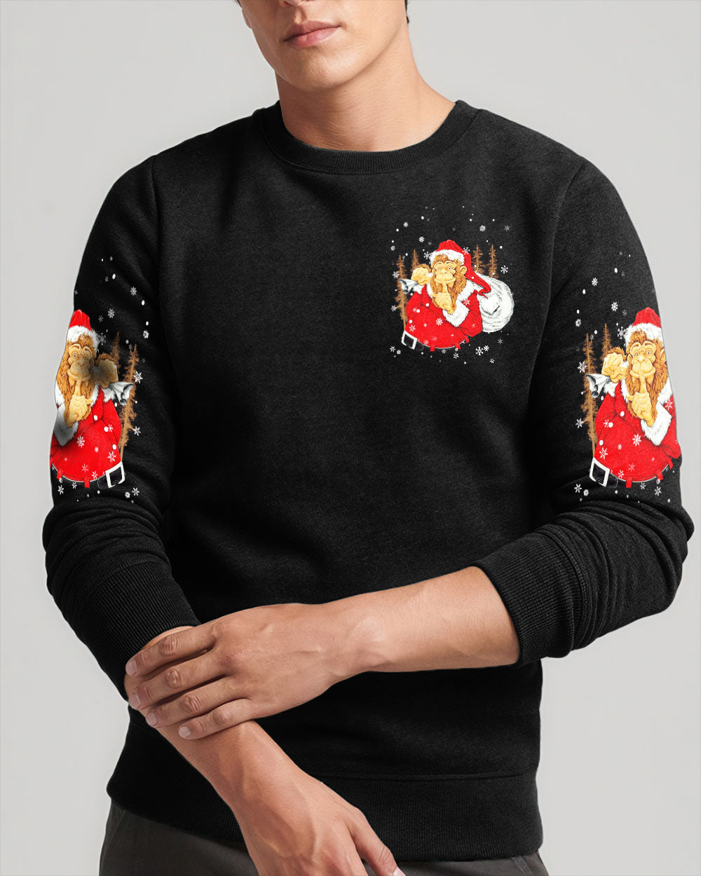 DON'T STOP BELIEVING BIGFOOT CHRISTMAS ALL OVER PRINT - TLNT0511251