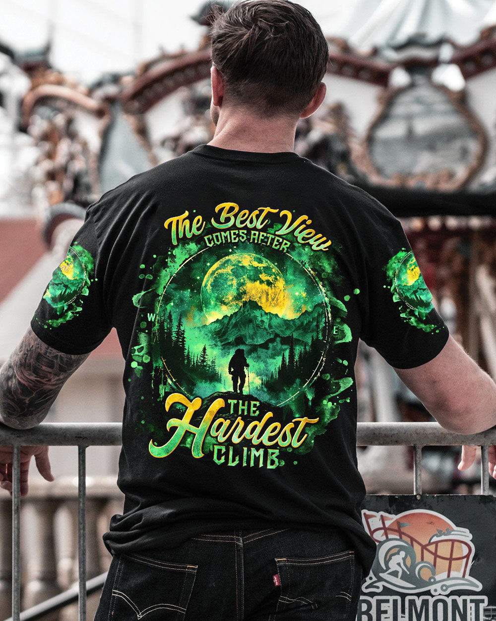 THE BEST VIEW COMES AFTER BIGFOOT HIKING ALL OVER PRINT - TLNT0601251