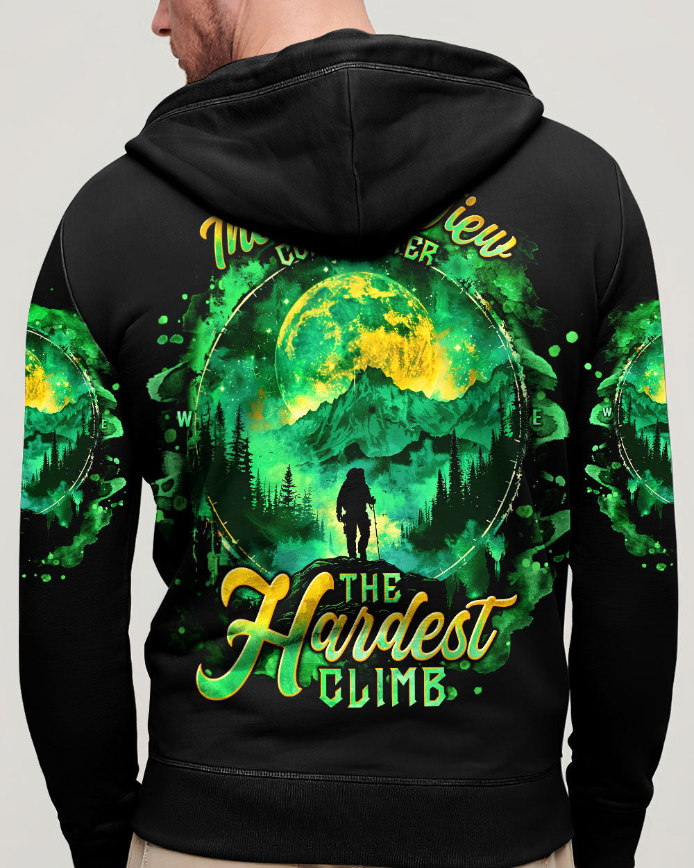 THE BEST VIEW COMES AFTER BIGFOOT HIKING ALL OVER PRINT - TLNT0601251